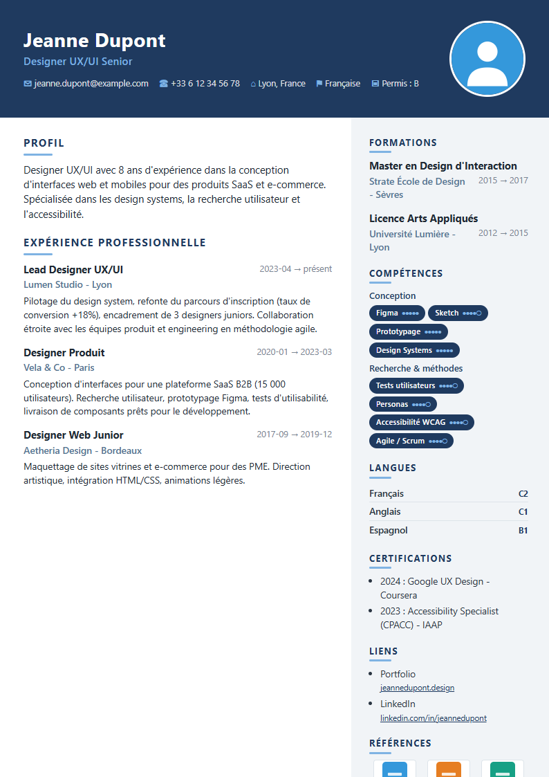 Aperçu du modèle Corporate Banner